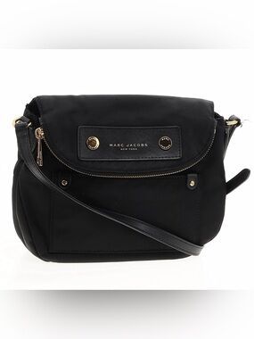 Marc Jacobs “Natasha” Black Nylon Crossbody Bag